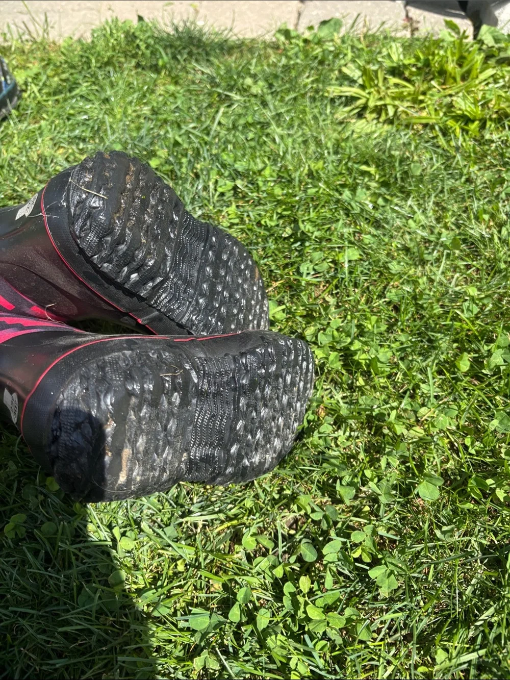 Bogs Kids Black and Red Geometric Rain Boots